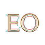 De letters EO in VAB opmaak